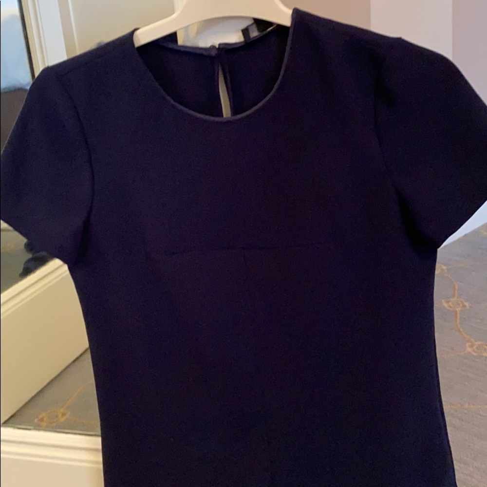 JCrew short sleeve navy blouse